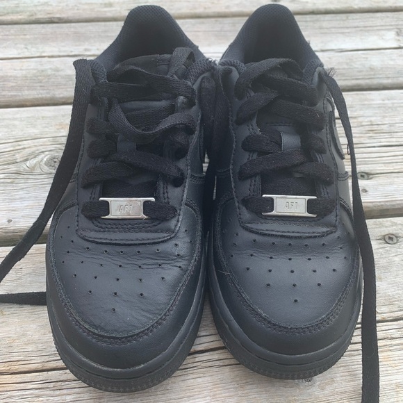 Nike Air Force 1 LE Low Grade School Kids' Shoes Black Size 3Y - Picture 7 of 12